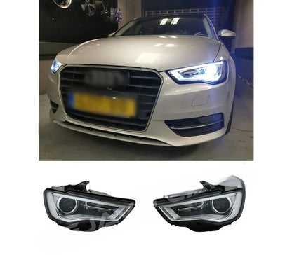 💎COPPIA FARI LED ANGEL EYES ADATTI PER Audi A3 8V 2012-2016 H7💎