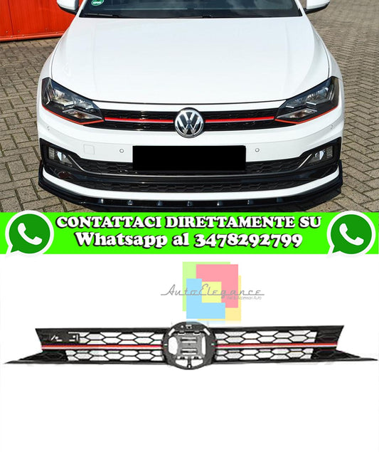 GRIGLIA per VW POLO AW1 2018+ ANTERIORE LOOK GTI NIDO D APE SENZA LOGO