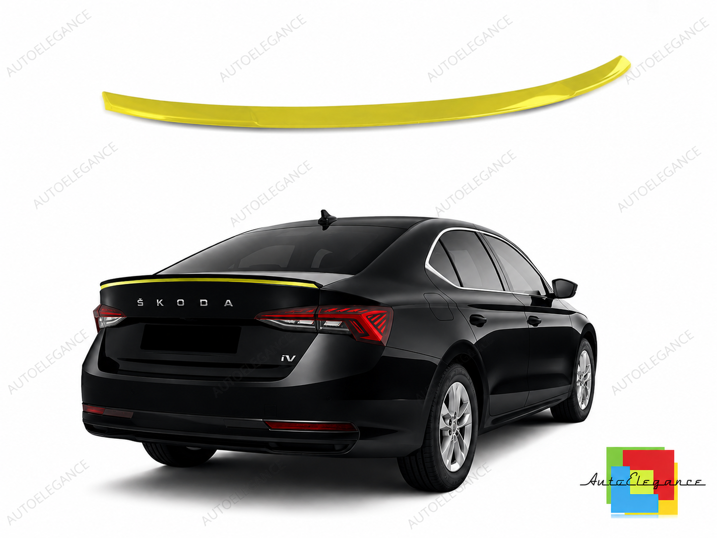 👉Spoiler Labbro Posteriore Baule Stile RS Skoda Octavia MK4 PU Non Verniciato👈
