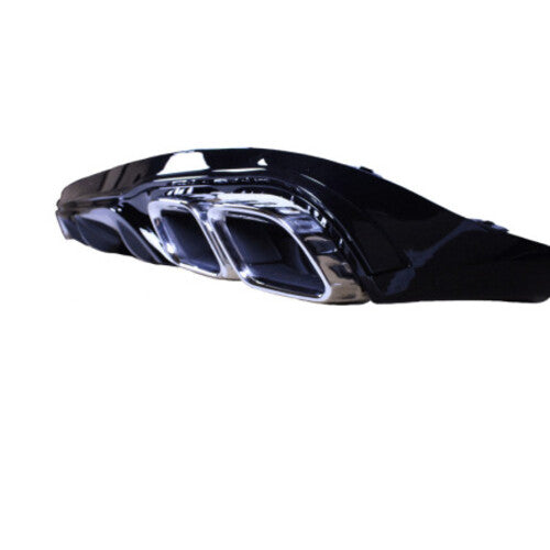 💯Diffusore+Terminali Di Scario Adatto Per Mercedes E-coupe Nero Lucido💯