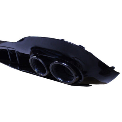 😎Diffusore Adatto Per Mercedes Classe A W177 +doppi terminali di scarico nero😎