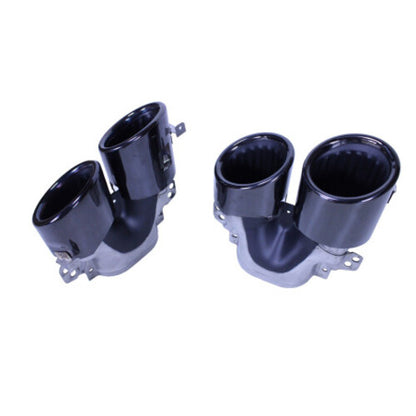 😎Diffusore Adatto Per Mercedes Classe A W177 +doppi terminali di scarico nero😎