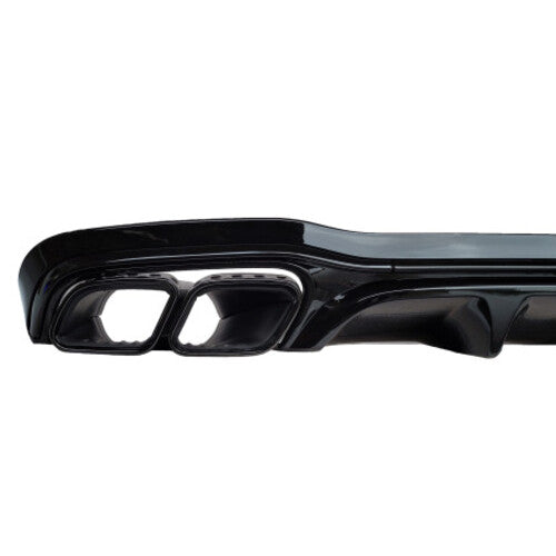 💥Diffusore+ terminali di scarico Nero compatibile con Mercedes Classe E W213💥