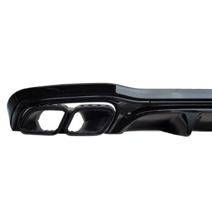 💥Diffusore+ terminali di scarico Nero compatibile con Mercedes Classe E W213💥