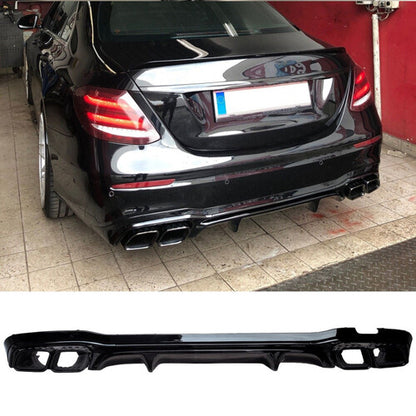 💥Diffusore+ terminali di scarico Nero compatibile con Mercedes Classe E W213💥