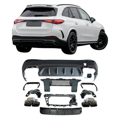 ⭐Diffuser Aadatto Per with Mercedes GLC 63 AMG SUV X254 black⭐