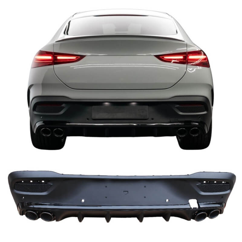 💫ART.7246 Diffusore per Mercedes GLE coupé C167 Nero Rotondo 2020+💫