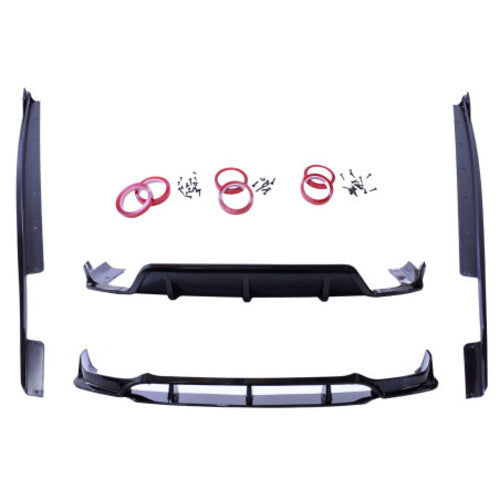 😎Set diffusore compatibile con BMW X6 G06 nero lucido😎