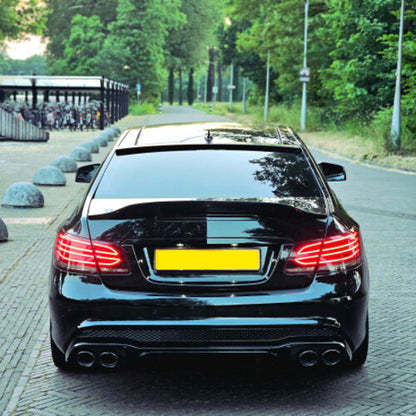 💥Diffusore+terminali di scarico nero lucido compatibile con Mercedes E coupé 💥