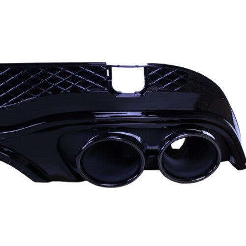 💥Diffusore+terminali di scarico nero lucido compatibile con Mercedes E coupé 💥