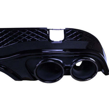 💥Diffusore+terminali di scarico nero lucido compatibile con Mercedes E coupé 💥
