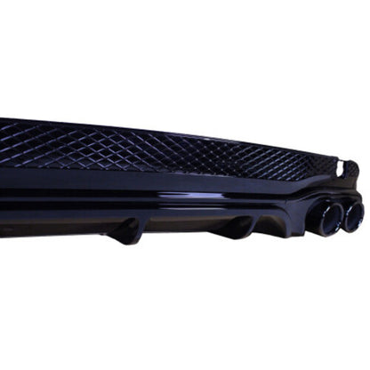 💥Diffusore+terminali di scarico nero lucido compatibile con Mercedes E coupé 💥