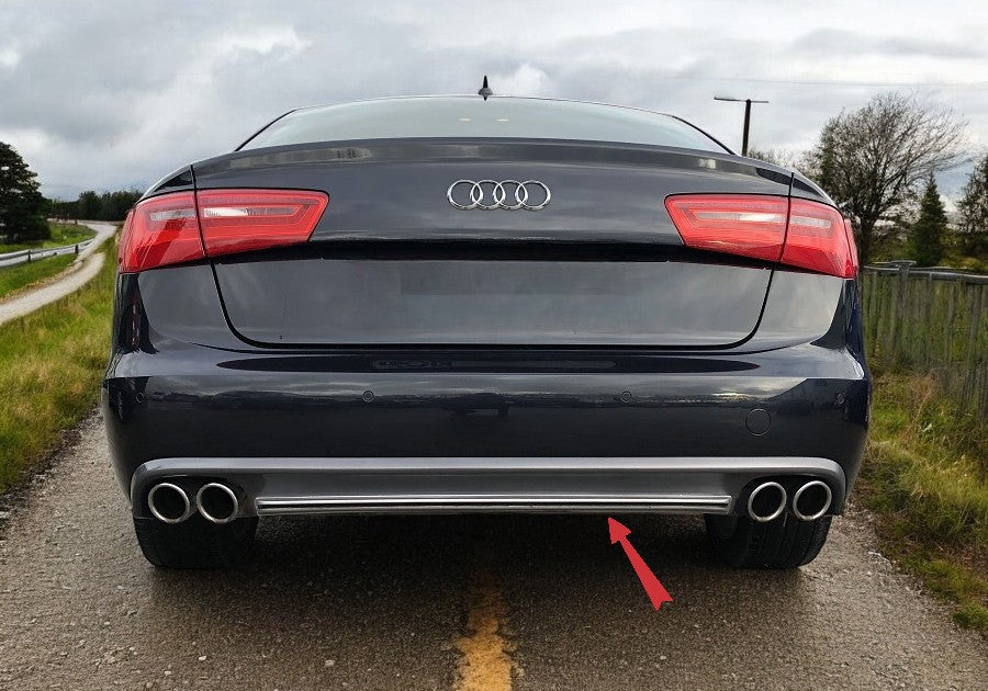 🤩Diffusore per Audi A6 C8 4K Avant Sedan 18+ Punte Scarico S6 Design🤩