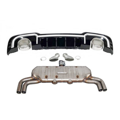 💫ART.5223 Diffusore Posteriore + Terminali per Audi A3 SB 2016-2019 Look RS3💫
