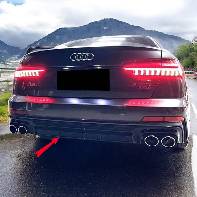 💎Punte Scarico Diffusore Paraurti per Audi A6 C8 4K Avant Berlina 18+ S6 Look💎
