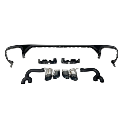 💫ART.4386 Diffusore Posteriore adatto per Audi Q8 2018-2023 Look SQ8💫