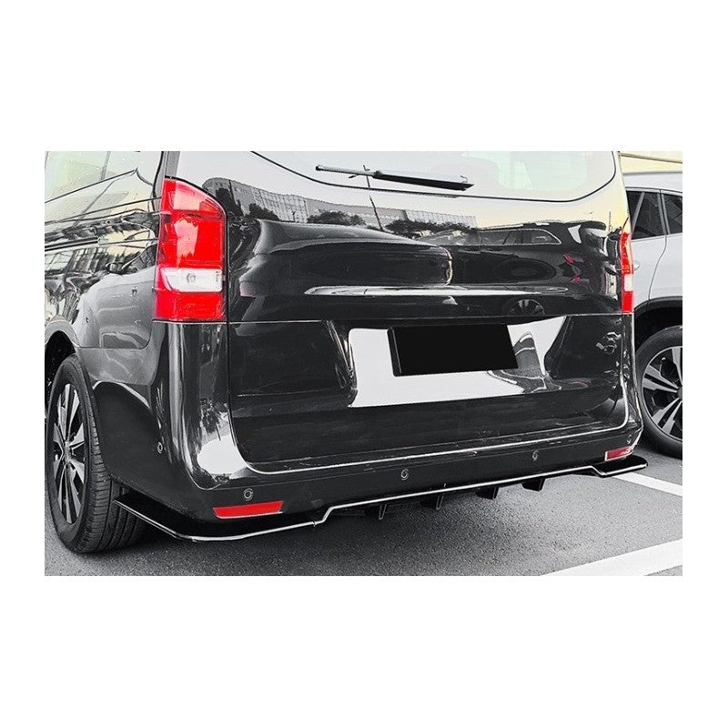 ART.4471 SPLITTER POSTRIORI Mercedes V -CLASS W447 Nero lucido