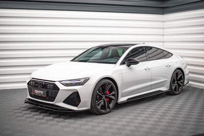 💕  Sotto minigonne  adatto per Audi RS7  nero lucido 💕