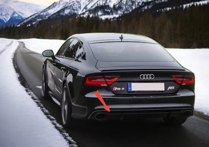 😎Diffuseur Conseils pour Audi A7 4G Facelift 2015+ RS7 Look seul pour S7 S-Li😎