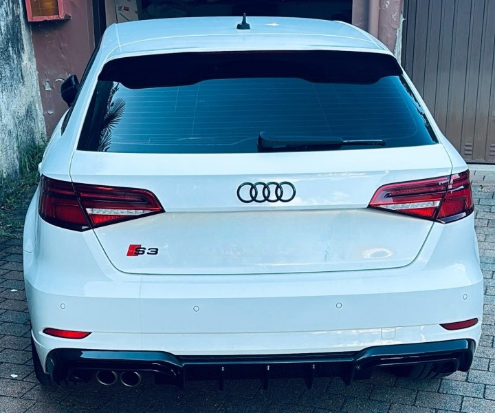 ART.2129 DIFFUSORE AUDI  A3 8V 2016-2020 S3 SLINE NERO LUCIDO 2+2