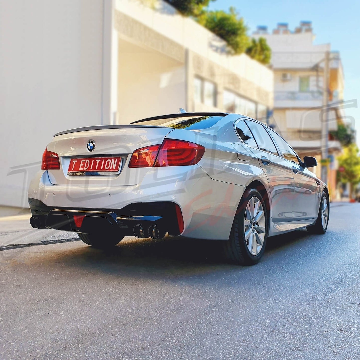 TERMINALI DI SCARICO DOPPI TIPO AKRAPOVIC ADATTO PER ALFA ROMEO GIULIA (Out 89mm - In 63mm)