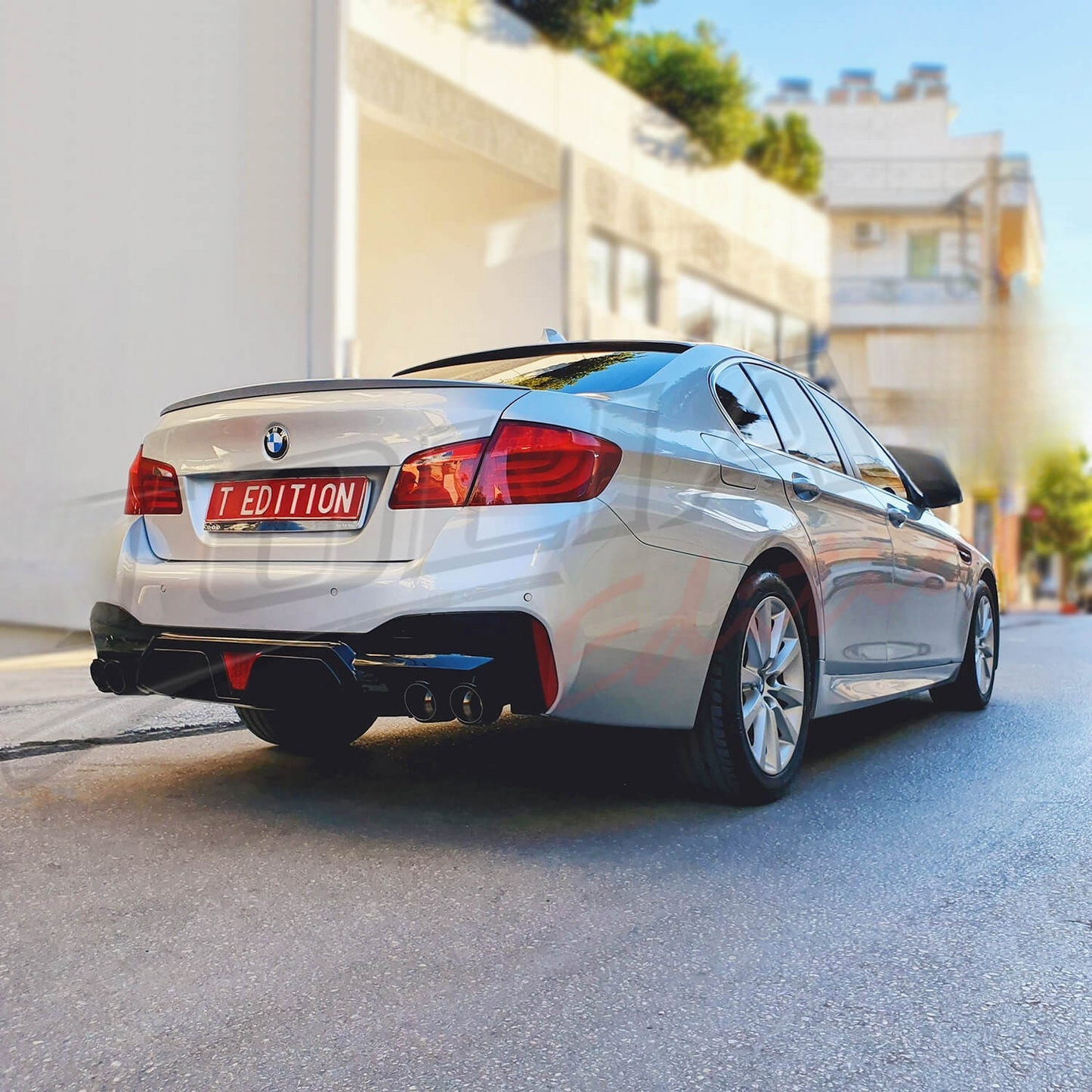 TERMINALI DI SCARICO DOPPI TIPO AKRAPOVIC ADATTO PER ALFA ROMEO GIULIA (Out 89mm - In 63mm)