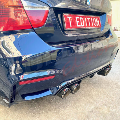 TERMINALI DI SCARICO DOPPI TIPO AKRAPOVIC ADATTO PER ALFA ROMEO GIULIA (Out 89mm - In 63mm)