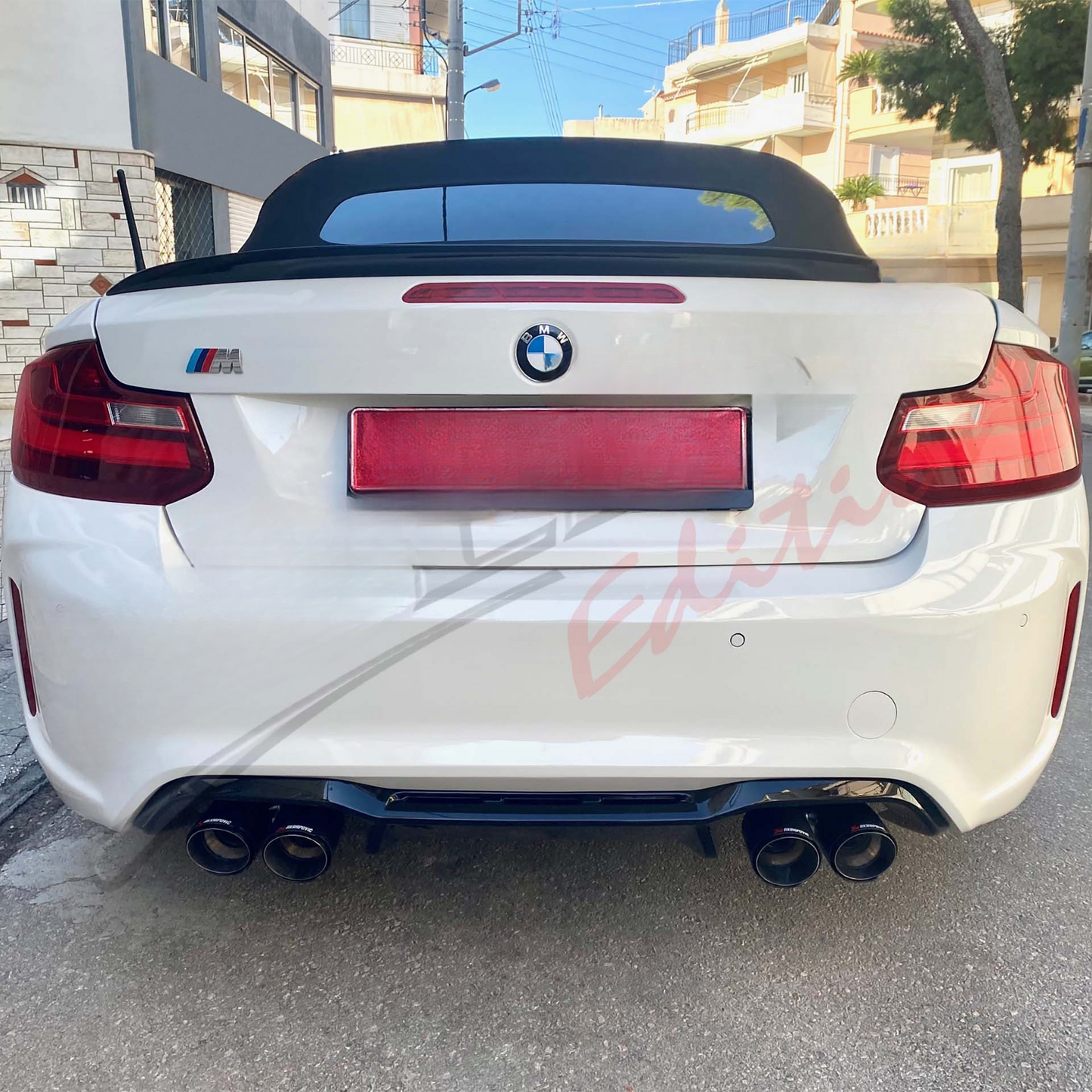 TERMINALI DI SCARICO DOPPI TIPO AKRAPOVIC ADATTO PER ALFA ROMEO GIULIA (Out 89mm - In 63mm)