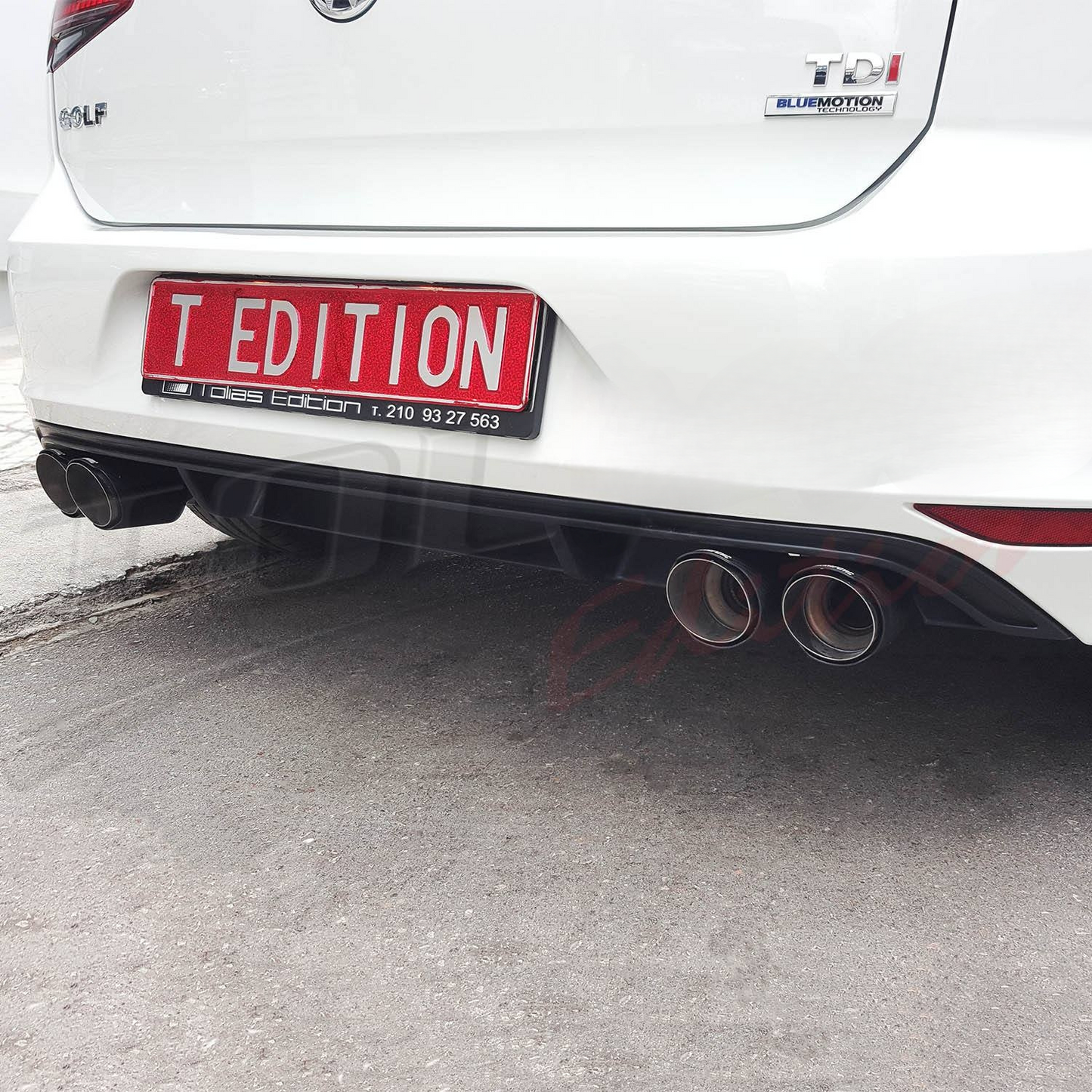 TERMINALI DI SCARICO DOPPI TIPO AKRAPOVIC ADATTO PER ALFA ROMEO GIULIA (Out 89mm - In 63mm)