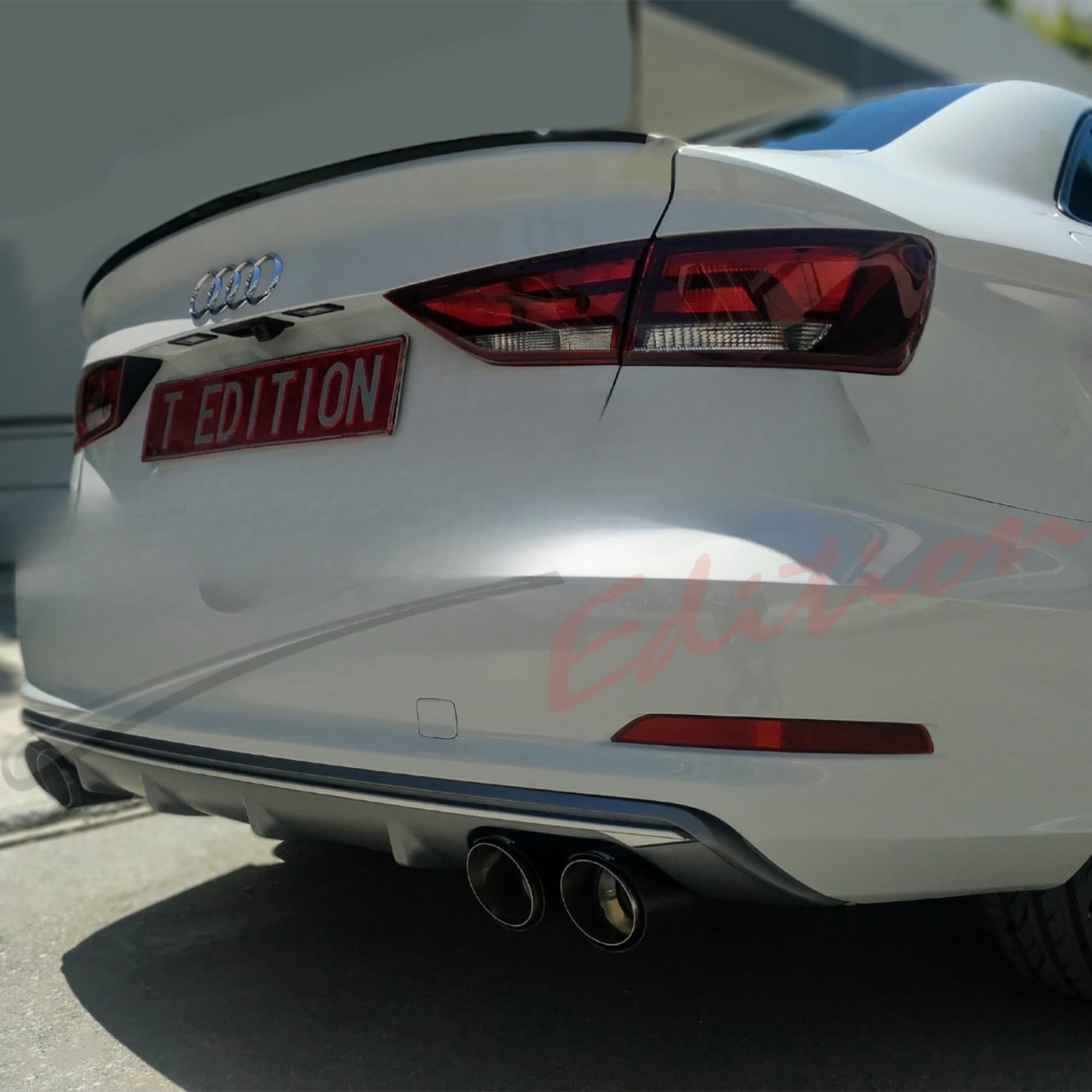 TERMINALI DI SCARICO DOPPI TIPO AKRAPOVIC ADATTO PER ALFA ROMEO GIULIA (Out 89mm - In 63mm)