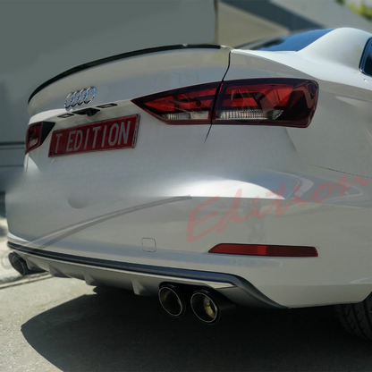 TERMINALI DI SCARICO DOPPI TIPO AKRAPOVIC ADATTO PER ALFA ROMEO GIULIA (Out 89mm - In 63mm)