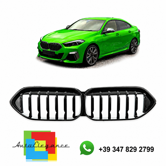 👉Griglia anteriore nera lucida a singola linea per BMW Serie 2 F44 20-24👈