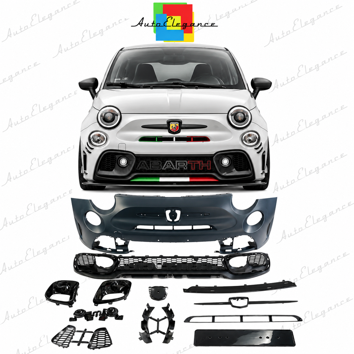 ART.10648 PARAURTI ANTERIORI ADATTO PER Fiat 500 2007-2025