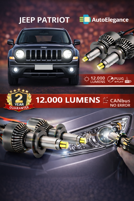 KIT LED per JEEP PATRIOT ANABAGLIANTI H7 CANBUS Bianco 6500K 360 gradi