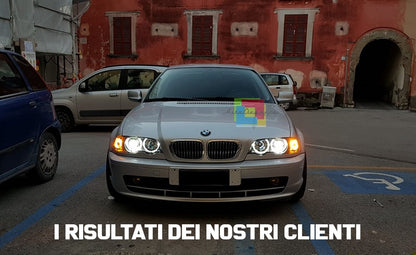 Headlights suitable for BMW 3 Series E46 Limousine Touring (05.1998-08.2001) Angel Eyes N