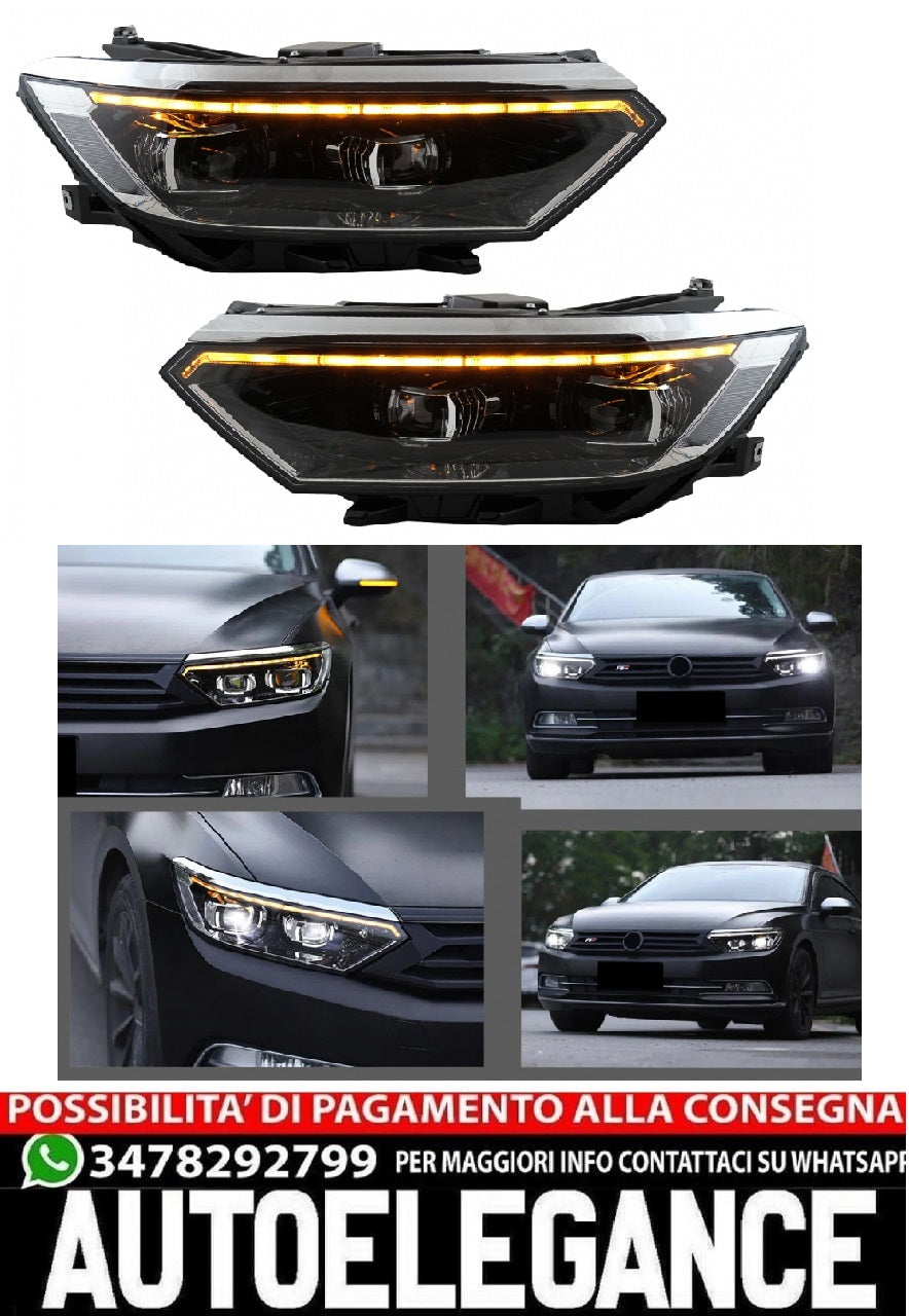Fari adatti per VW Passat B8 3G Facelift (2016-2019) LED 2020 Look con luci di s