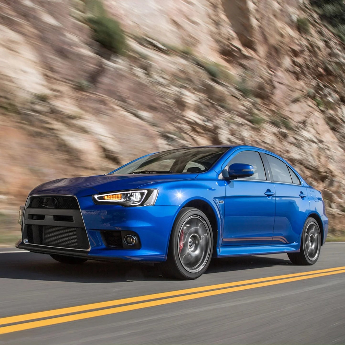 Dual Beam Headlights + D2S LED Bulbs for Mitsubishi EVO X &amp; Lancer 2008-2020 【Bulbs Included】 