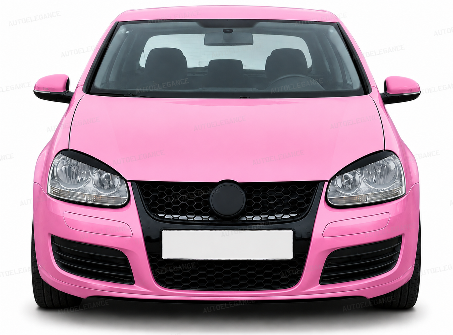 💫ART.10131 COVER COPRI FARI "EVIL EYE" NERO LUCIDO - VW Golf 5 2003–2008💫