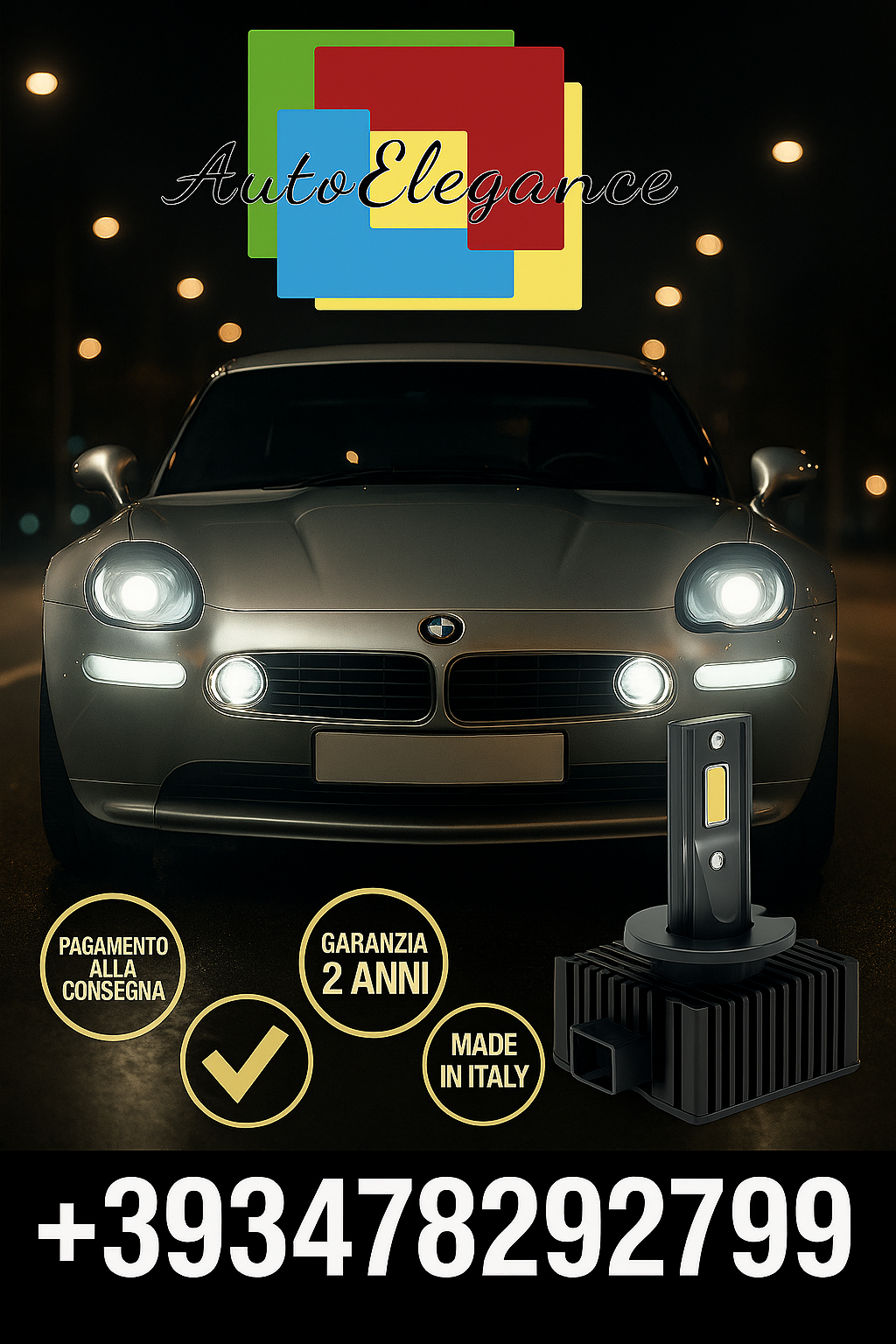 COPPIA LAMPADE D2S LED DA XENON A LED PER   BMW Z8 2003