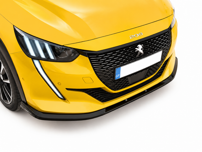 👉Splitter Anteriore V.2 per Peugeot 208 Mk2 (2020-2024) –ABS Nero Lucido👈
