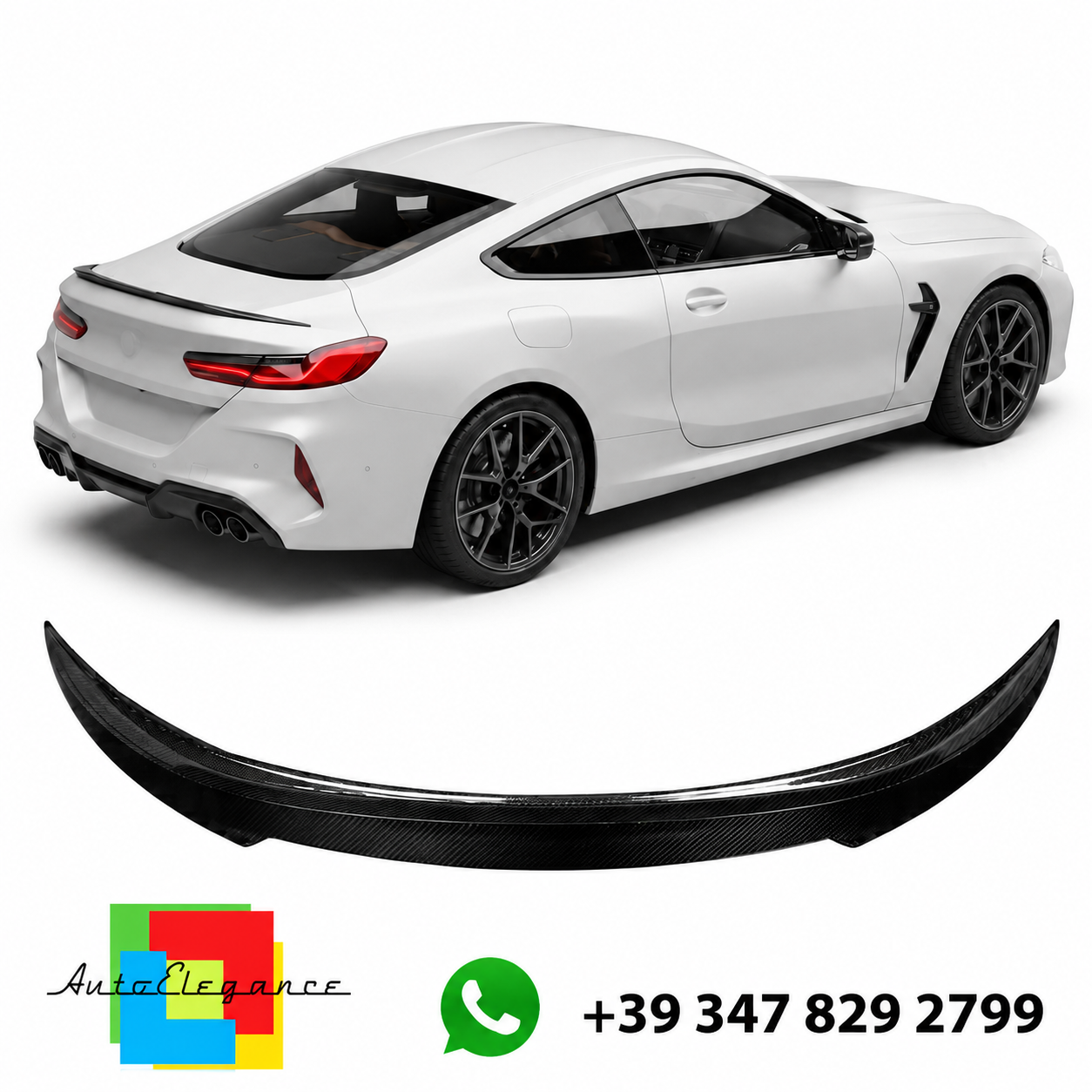 👉Spoiler posteriore in fibra di carbonio per BMW Serie 8 G15 F92 Coupé 18+👈