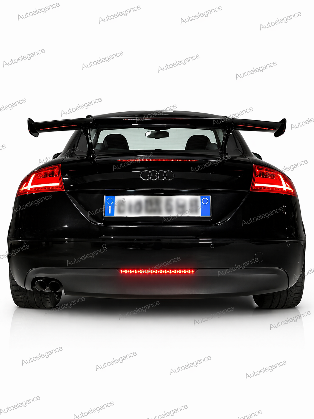 🔥SPOILER POSTERIORE IN STILE GT PER AUDI TT TTRS MK2 MK3 AS3 NERO LUCIDO🔥