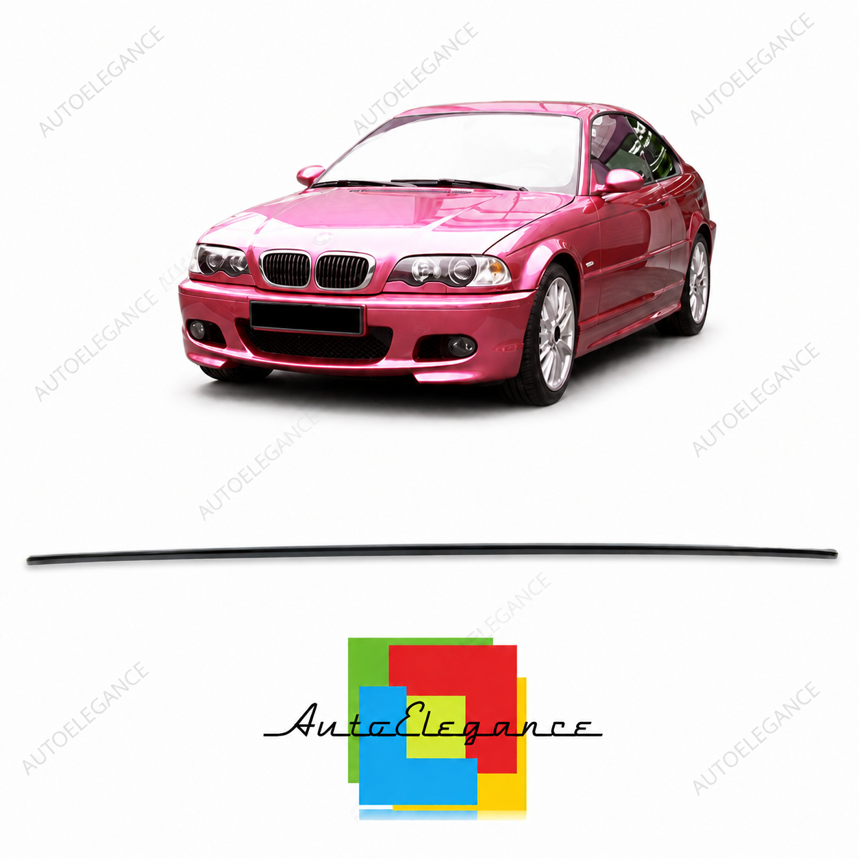 SPLITTER SUITABLE FOR VW GOLF 8 GTI GTD RLINE LOOK GLOSSY BLACK SPORTY DESIGN 