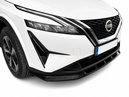👉Splitter Anteriore adatto per Nissan Qashqai MK3 J12 21-24 Nero Lucido ABS👈