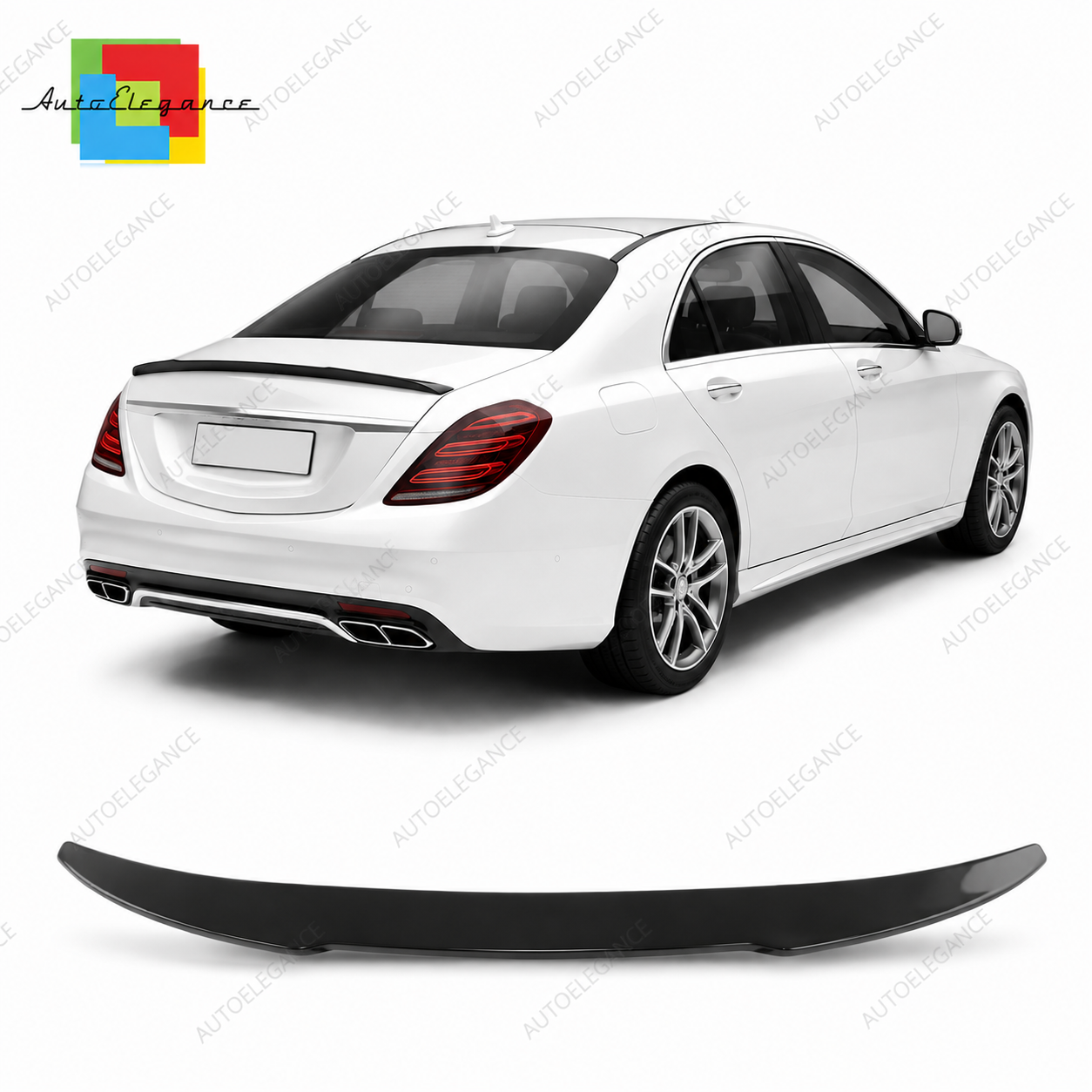 👉Spoiler per bagagliaio Gloss Nero adatto per Mercedes S-Class W222 2013-2020👈
