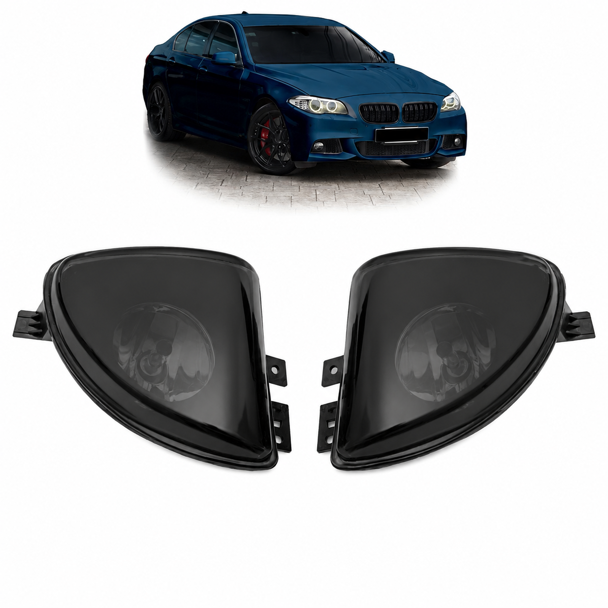 👉Set di luci diurne fumé adatte per BMW Serie 5 F10 F11 2010-2013👈