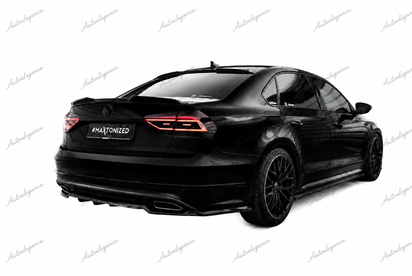 🔥ART.9789 SPLITTER POSTERIORE CON BARRE VERTICALI VW PASAT GT B8 FACELIFT USA🔥