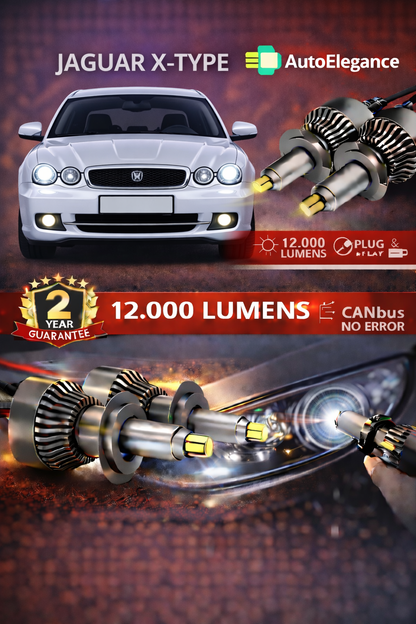 KIT LED JAGUAR X-TYPE ANABAGLIANTI H7 CANBUS Bianco 6500K 360 gradi