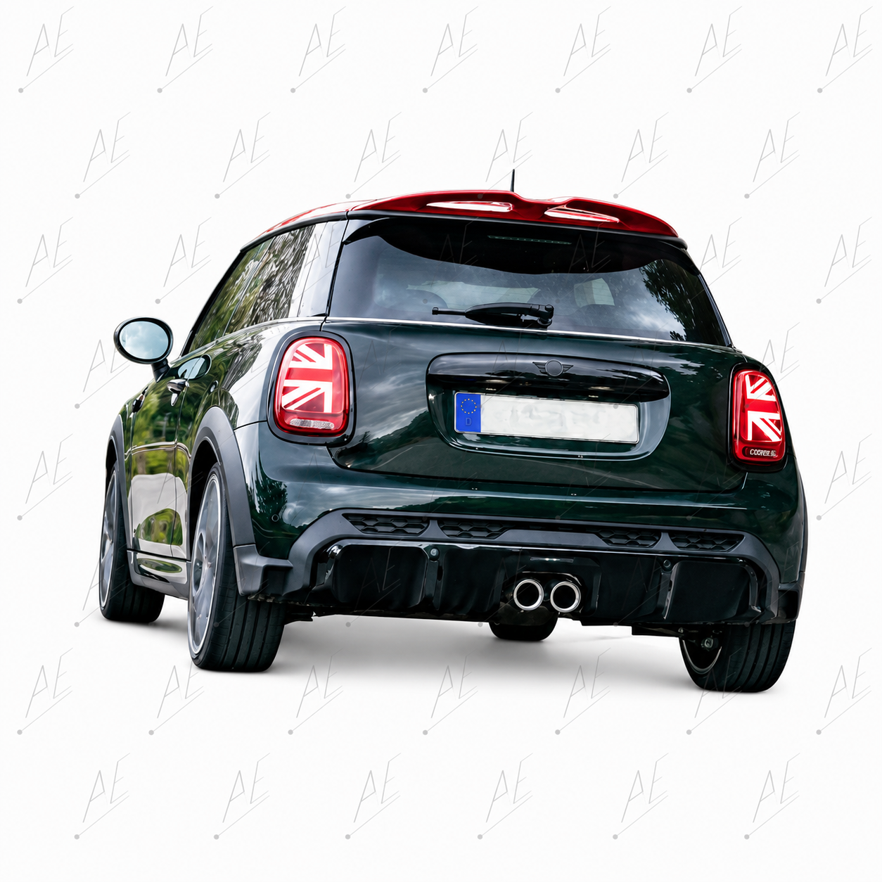 💕ART.10196 PARAURTI POSTERIORE MINI F56 F57 COUPE 14-20 LOOK NEW JCW💕