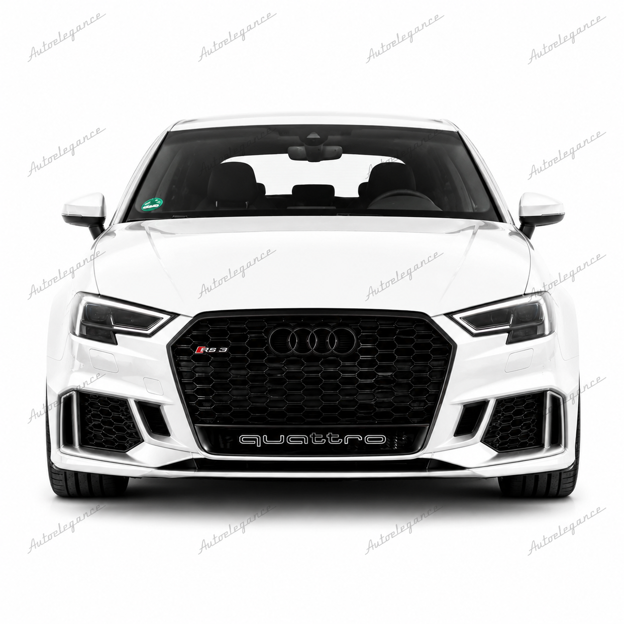 🔥ART.1939 GRIGLIA PER AUDI A3 8V 2016-2020 LOOK RS3 QUATTRO NERO LUCIDO🔥
